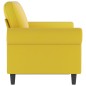vidaXL Sofá de 2 plazas terciopelo amarillo 120 cm vidaXL Sofá de 2 plazas terciopelo amarillo 120 cm