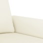 vidaXL Sofá de 2 plazas terciopelo color crema 120 cm vidaXL Sofá de 2 plazas terciopelo color crema 120 cm