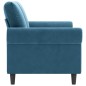 vidaXL Sofá de 2 plazas terciopelo azul 140 cm vidaXL Sofá de 2 plazas terciopelo azul 140 cm