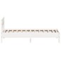 vidaXL Estructura de cama con cabecero madera de pino blanco 100x200cm vidaXL Estructura de cama con cabecero madera de pino blanco 100x200cm
