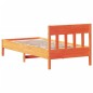 vidaXL Estructura cama con cabecero madera pino marrón cera 75x190 cm vidaXL Estructura cama con cabecero madera pino marrón cera 75x190 cm