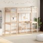vidaXL Cama alta con escritorio madera maciza de pino 80x200 cm vidaXL Cama alta con escritorio madera maciza de pino 80x200 cm