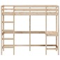 vidaXL Cama alta con escritorio madera maciza de pino 80x200 cm vidaXL Cama alta con escritorio madera maciza de pino 80x200 cm