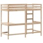 vidaXL Cama alta con escritorio madera maciza de pino 80x200 cm vidaXL Cama alta con escritorio madera maciza de pino 80x200 cm