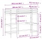vidaXL Cama alta con escritorio madera maciza de pino 80x200 cm vidaXL Cama alta con escritorio madera maciza de pino 80x200 cm