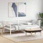 vidaXL Sofá cama de madera maciza de pino blanco 100x200 cm vidaXL Sofá cama de madera maciza de pino blanco 100x200 cm