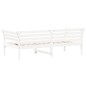 vidaXL Sofá cama de madera maciza de pino blanco 100x200 cm vidaXL Sofá cama de madera maciza de pino blanco 100x200 cm