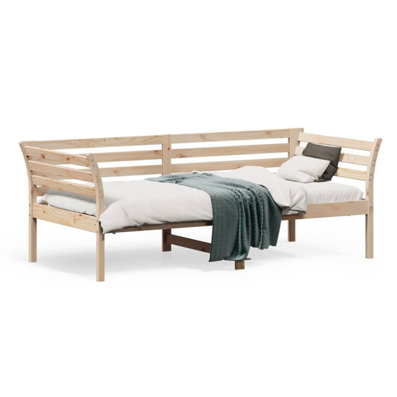 vidaXL Sofá cama de madera maciza de pino 75x190 cm vidaXL Sofá cama de madera maciza de pino 75x190 cm
