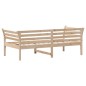 vidaXL Sofá cama de madera maciza de pino 75x190 cm vidaXL Sofá cama de madera maciza de pino 75x190 cm
