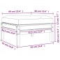 vidaXL Reposapiés jardín cojines 2 uds madera maciza pino marrón cera vidaXL Reposapiés jardín cojines 2 uds madera maciza pino marrón cera
