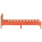 vidaXL Estructura cama con cabecero madera pino marrón cera 100x200 cm vidaXL Estructura cama con cabecero madera pino marrón cera 100x200 cm
