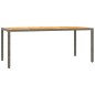 vidaXL Set comedor jardín 7 pzas y cojines ratán sintético gris vidaXL Set comedor jardín 7 pzas y cojines ratán sintético gris