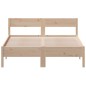 vidaXL Estructura de cama con cabecero madera maciza pino 140x200 cm vidaXL Estructura de cama con cabecero madera maciza pino 140x200 cm