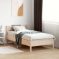 vidaXL Estructura de cama con cabecero madera maciza pino 90x190 cm