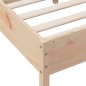 vidaXL Estructura de cama con cabecero madera de pino blanco 150x200cm vidaXL Estructura de cama con cabecero madera de pino blanco 150x200cm