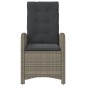 vidaXL Sillones reclinable jardín y cojines 2 uds ratán sintético gris vidaXL Sillones reclinable jardín y cojines 2 uds ratán sintético gris