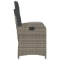 vidaXL Sillones reclinable jardín y cojines 2 uds ratán sintético gris vidaXL Sillones reclinable jardín y cojines 2 uds ratán sintético gris