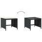 vidaXL Taburetes de jardín con cojines 4 uds ratán PE negro 41x41x36cm vidaXL Taburetes de jardín con cojines 4 uds ratán PE negro 41x41x36cm