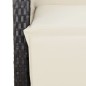 vidaXL Sillones reclinables jardín con reposapiés 2 uds ratán PE negro vidaXL Sillones reclinables jardín con reposapiés 2 uds ratán PE negro