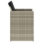vidaXL Sillones de jardín con cojines 4 uds ratán sintético gris claro vidaXL Sillones de jardín con cojines 4 uds ratán sintético gris claro