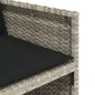 vidaXL Sillones de jardín con cojines 4 uds ratán sintético gris claro vidaXL Sillones de jardín con cojines 4 uds ratán sintético gris claro