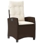 vidaXL Set comedor de jardín 7 pzas con cojines ratán sintético marrón vidaXL Set comedor de jardín 7 pzas con cojines ratán sintético marrón