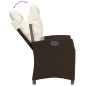 vidaXL Set comedor de jardín 7 pzas con cojines ratán sintético marrón vidaXL Set comedor de jardín 7 pzas con cojines ratán sintético marrón