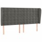 vidaXL Cama box spring colchón y LED terciopelo gris oscuro 200x200 cm vidaXL Cama box spring colchón y LED terciopelo gris oscuro 200x200 cm