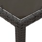 vidaXL Set de comedor de jardín 7 pzas y cojines ratán sintético negro vidaXL Set de comedor de jardín 7 pzas y cojines ratán sintético negro