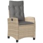 vidaXL Set comedor de jardín 9 pzas con cojines ratán sintético beige vidaXL Set comedor de jardín 9 pzas con cojines ratán sintético beige