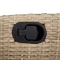 vidaXL Set comedor de jardín 9 pzas con cojines ratán sintético beige vidaXL Set comedor de jardín 9 pzas con cojines ratán sintético beige