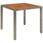 vidaXL Set comedor de jardín 5 piezas con cojines ratán sintético gris vidaXL Set comedor de jardín 5 piezas con cojines ratán sintético gris
