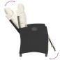 vidaXL Set de comedor de jardín 7 pzas y cojines ratán sintético negro vidaXL Set de comedor de jardín 7 pzas y cojines ratán sintético negro