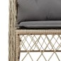 vidaXL Set comedor de jardín 7 pzas con cojines ratán sintético beige vidaXL Set comedor de jardín 7 pzas con cojines ratán sintético beige