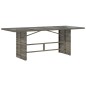 vidaXL Set comedor jardín 7 pzas y cojines ratán sintético gris vidaXL Set comedor jardín 7 pzas y cojines ratán sintético gris