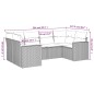 vidaXL Set de sofás de jardín 6 piezas y cojines ratán sintético negro vidaXL Set de sofás de jardín 6 piezas y cojines ratán sintético negro