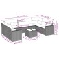 vidaXL Set de sofás de jardín 10 pzas con cojines ratán sintético gris vidaXL Set de sofás de jardín 10 pzas con cojines ratán sintético gris