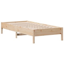 vidaXL Estructura de cama madera maciza de pino 100x200 cm
