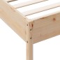 vidaXL Estructura de cama madera maciza de pino 100x200 cm