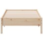 vidaXL Estructura de cama madera maciza de pino 90x200 cm