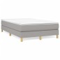 vidaXL Cama box spring con colchón tela gris claro 120x190 cm