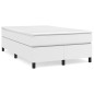 vidaXL Cama box spring con colchón cuero sintético blanco 120x190 cm vidaXL Cama box spring con colchón cuero sintético blanco 120x190 cm