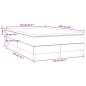vidaXL Cama box spring con colchón tela marrón oscuro 120x190 cm vidaXL Cama box spring con colchón tela marrón oscuro 120x190 cm
