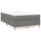 vidaXL Cama box spring con colchón tela gris oscuro 120x190 cm