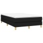 vidaXL Cama box spring con colchón tela negro 120x190 cm vidaXL Cama box spring con colchón tela negro 120x190 cm