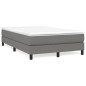 vidaXL Cama box spring con colchón tela gris oscuro 120x190 cm vidaXL Cama box spring con colchón tela gris oscuro 120x190 cm