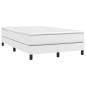 vidaXL Cama box spring con colchón cuero sintético blanco 120x190 cm vidaXL Cama box spring con colchón cuero sintético blanco 120x190 cm