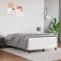 vidaXL Cama box spring con colchón cuero sintético blanco 120x190 cm vidaXL Cama box spring con colchón cuero sintético blanco 120x190 cm