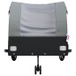 vidaXL Remolque para bicicleta hierro negro y gris 45 kg vidaXL Remolque para bicicleta hierro negro y gris 45 kg