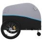 vidaXL Remolque para bicicleta hierro negro y azul 45 kg vidaXL Remolque para bicicleta hierro negro y azul 45 kg